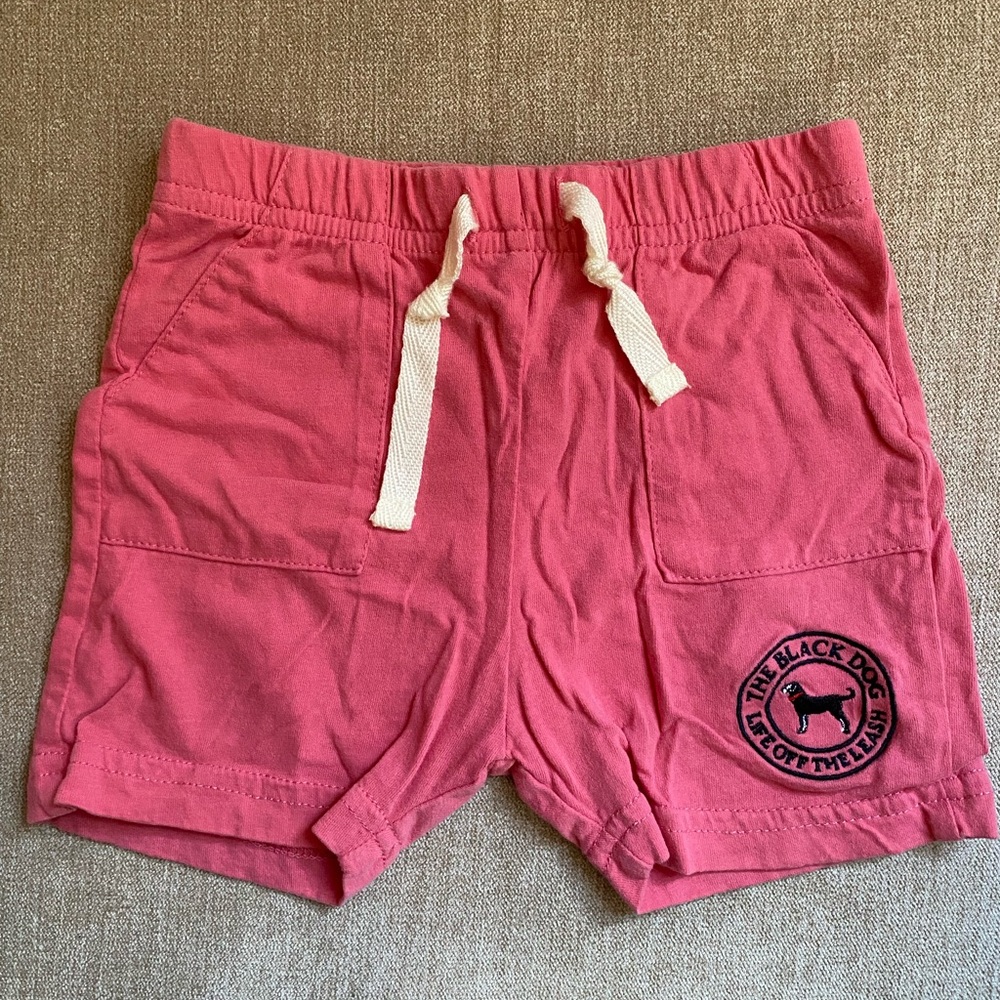 The Black Dog Pink Kids Shorts